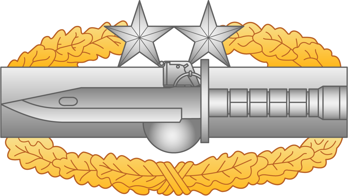 Master Combat Action Badge – Third Award Decal