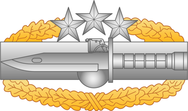 Master Combat Action Badge - Fourth Award Decal