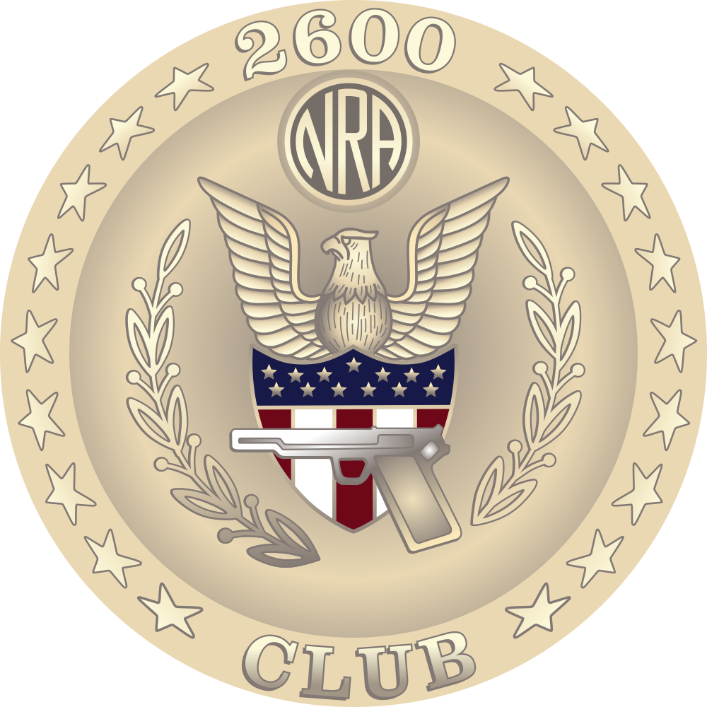 2600 Club Precision Pistol Badge Decal