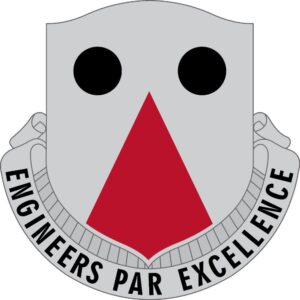 980th Engineer Battalion DUI Decal