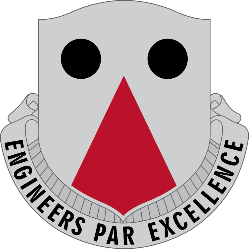 980th Engineer Battalion DUI Decal