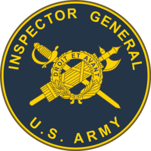 Inspector General Branch Plaque Decal