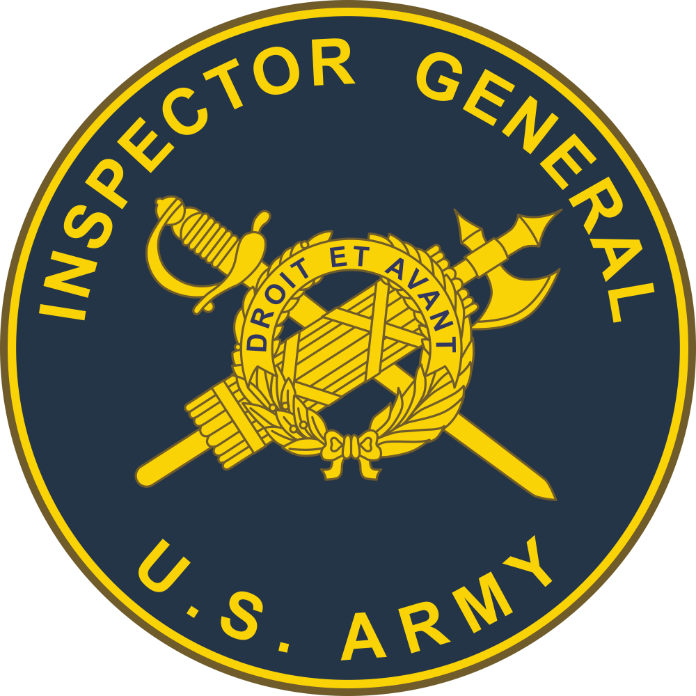Inspector General Branch Plaque Decal