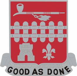 107th Engineer Battalion DUI Decal
