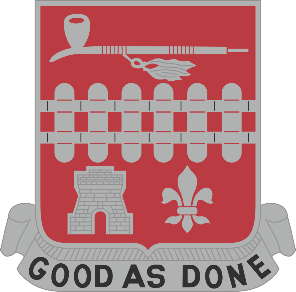 107th Engineer Battalion DUI Decal