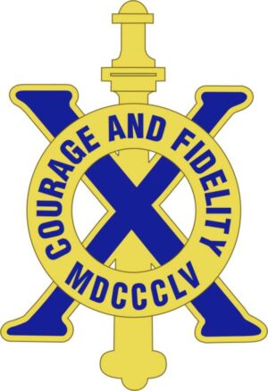 10th Infantry Regiment DUI Decal 10th Infantry Regiment DUI Decal