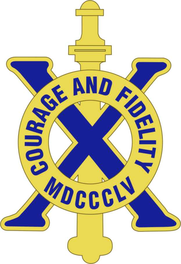 10th Infantry Regiment DUI Decal