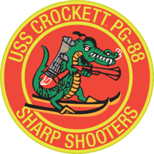 USS Crockett PG-88 Sharp Shooters Decal