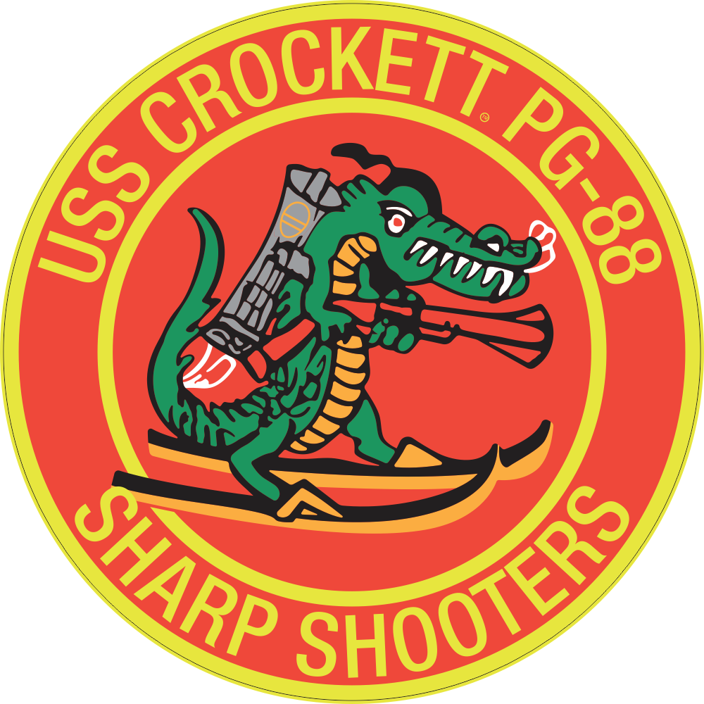 USS Crockett PG-88 Sharp Shooters Decal