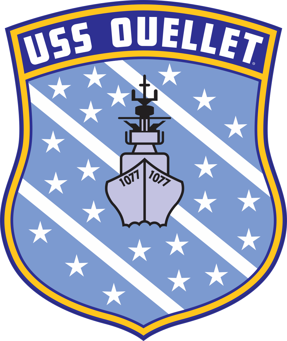 USS Ouellet FF-1077 Decal