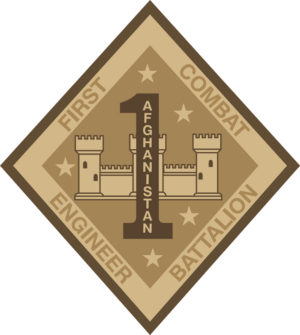 1st Combat Engineer Battalion Afghanistan Decal