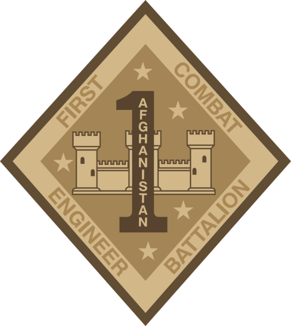 1st Combat Engineer Battalion Afghanistan Decal