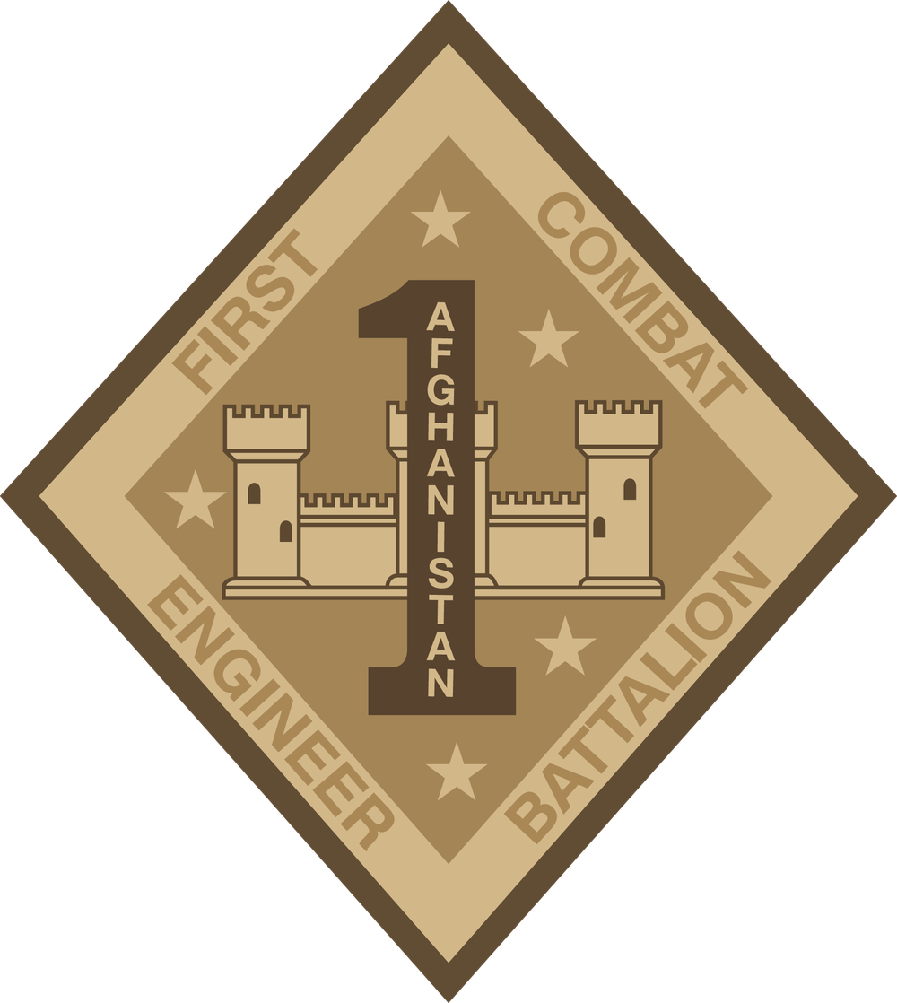 1st Combat Engineer Battalion Afghanistan Decal