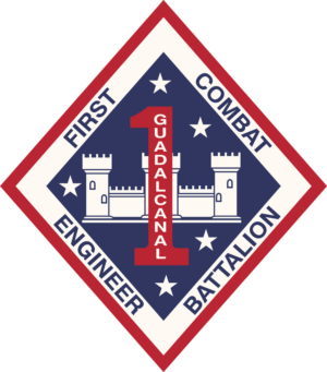 1st Combat Engineer Battalion Guadalcanal Decal