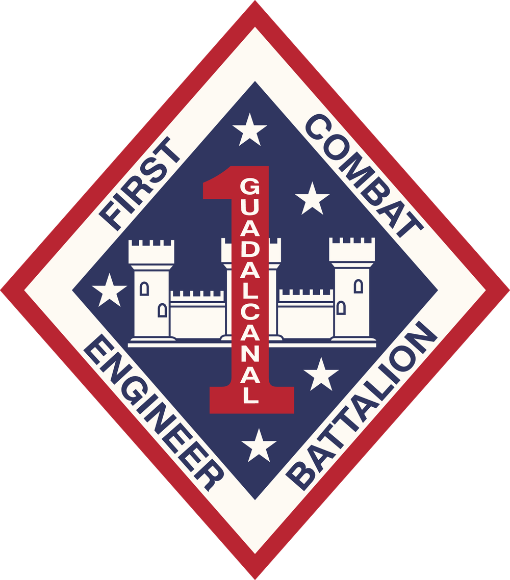 1st Combat Engineer Battalion Guadalcanal Decal